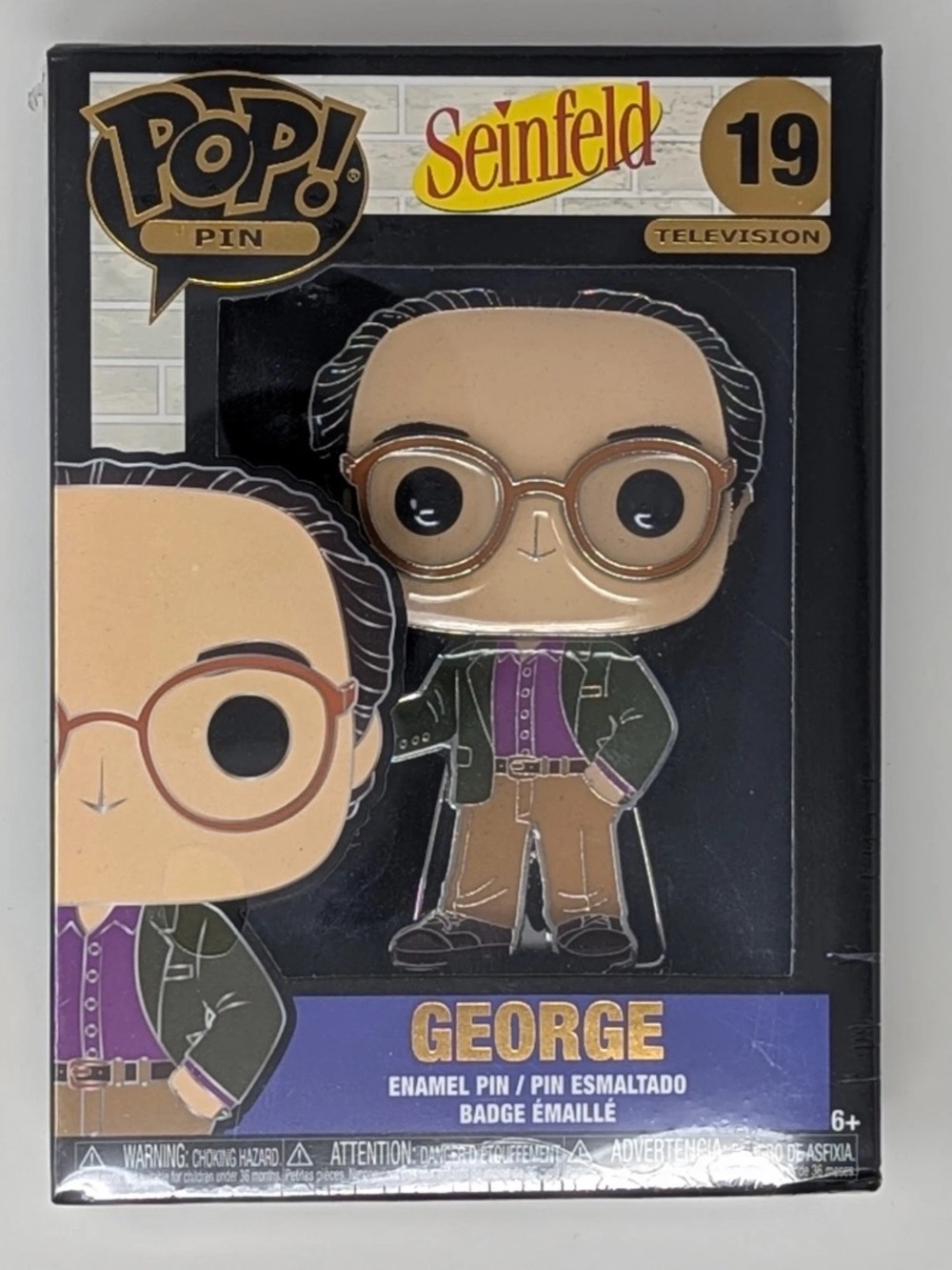 Seinfeld: George Enamel Pin - Pop! Pin (Funko, 2021) Sealed